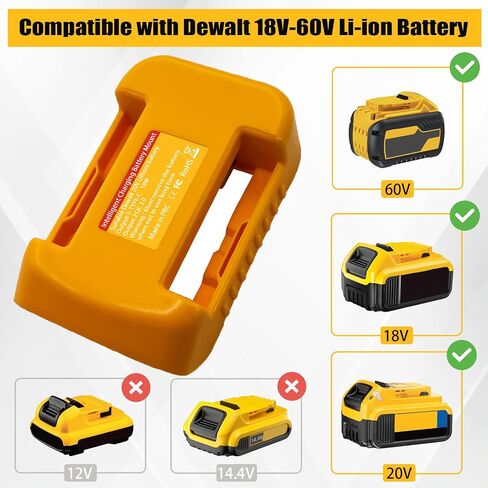 USB Power Tool Battery Chargers for Milwaukee M18 18V Battery ，USB Charger Adapter with USB-A&USB-C 2.1A Fast Charge Ports in Saudi Arabia