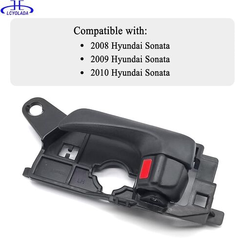 Front Left Drive Interior Door Handle for Hyundai Sonata 2008 2009 2010 826103K520HZ,Black in Kuwait