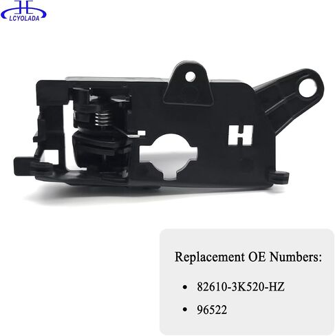 Front Left Drive Interior Door Handle for Hyundai Sonata 2008 2009 2010 826103K520HZ,Black in Kuwait