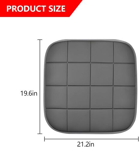 BELOMI 2PCS Car Seat Cover, Breathable Vehicle Front Seat Bottom Cushion Protector Pad, Anti-Slip Comfortable Ventilated Auto Mat Accessories Universal for Truck, RV and More（Gray） in Saudi Arabia