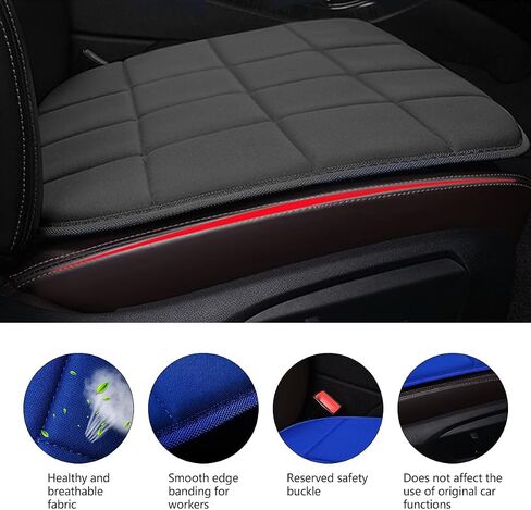 BELOMI 2PCS Car Seat Cover, Breathable Vehicle Front Seat Bottom Cushion Protector Pad, Anti-Slip Comfortable Ventilated Auto Mat Accessories Universal for Truck, RV and More（Gray） in Saudi Arabia