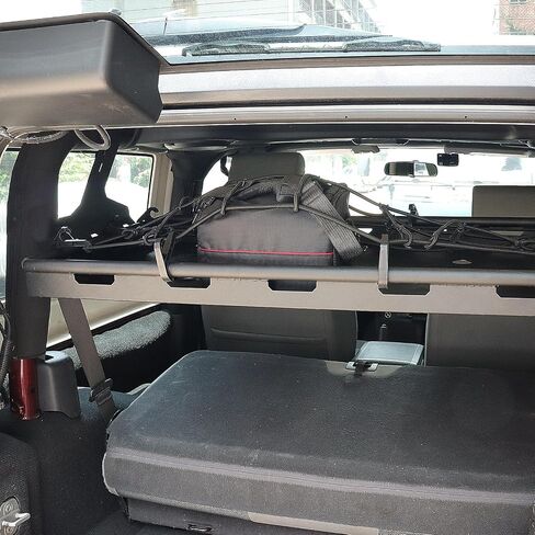 Rear Trunk Cargo Rack Basket Tray Interior Storage Luggage Carrier Compatible with 2018-2024 Jeep Wrangler JL 4-Door Hardtop & Sky One-Touch Power Top in Saudi Arabia