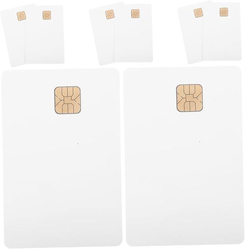 Ciieeo 8pcs labels tag Ic Cards Blank Ic Card Chip Cards Card For Hotel Blank Credit Cards With Chip Blank Cards With Chip Blank Intelligent Card Ic Chip business card pvc white coin in Saudi Arabia