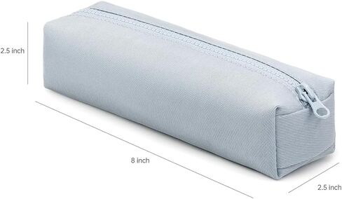 Pencil Case Small, Pencil Case Organizer Office Pen Holder Pure Color Pen Storage Box Simple Pen Pouch Holder - Creamy White in Kuwait