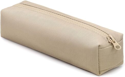 Pencil Case Small, Pencil Case Organizer Office Pen Holder Pure Color Pen Storage Box Simple Pen Pouch Holder - Creamy White in Kuwait