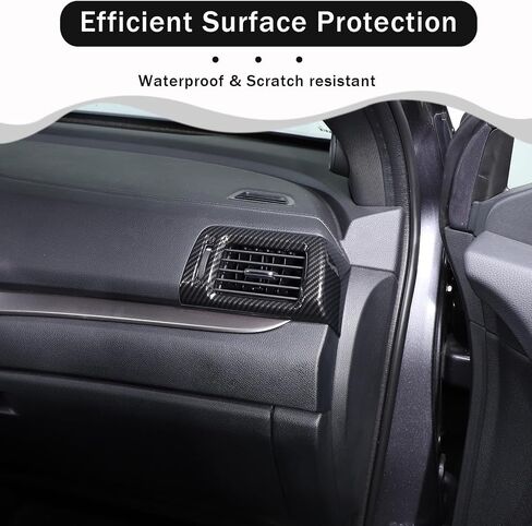 قطعتان من إطار فتحة تهوية جانبية لسيارة Honda Pilot 2016-2022/ Ridgeline 2017-2024/ Passport 2019-2024، ملحقات غطاء منفذ تكييف الهواء الجانبي لوحدة التحكم المركزية ABS (نمط ألياف الكربون) in Saudi Arabia
