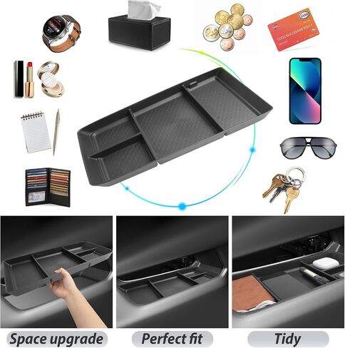 2025 Chevy Equinox Center Console Organizer for 2025+ Chevrolet Equinox (LT/ACTIV/RS) Console Tray 2025 Chevy Equinox Accessories Armrest Secondary Storage Box with Coins Holder in Kuwait