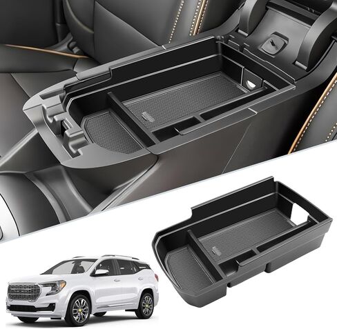 2025 Chevy Equinox Center Console Organizer for 2025+ Chevrolet Equinox (LT/ACTIV/RS) Console Tray 2025 Chevy Equinox Accessories Armrest Secondary Storage Box with Coins Holder in Kuwait