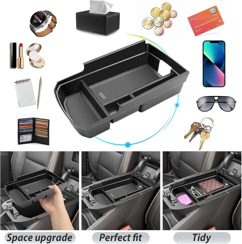2025 Chevy Equinox Center Console Organizer for 2025+ Chevrolet Equinox (LT/ACTIV/RS) Console Tray 2025 Chevy Equinox Accessories Armrest Secondary Storage Box with Coins Holder in Kuwait