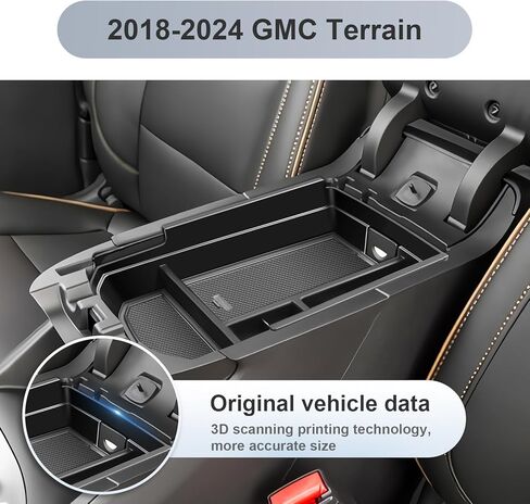 2025 Chevy Equinox Center Console Organizer for 2025+ Chevrolet Equinox (LT/ACTIV/RS) Console Tray 2025 Chevy Equinox Accessories Armrest Secondary Storage Box with Coins Holder in Kuwait