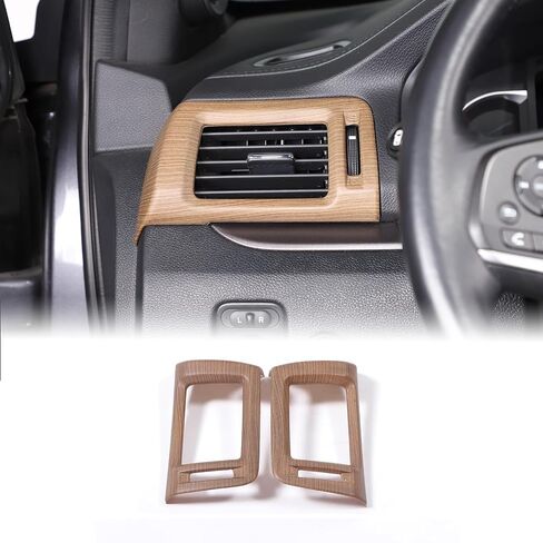 قطعتان من إطار فتحة تهوية جانبية لسيارة Honda Pilot 2016-2022/ Ridgeline 2017-2024/ Passport 2019-2024، ملحقات غطاء منفذ تكييف الهواء الجانبي لوحدة التحكم المركزية ABS (نمط ألياف الكربون) in Saudi Arabia