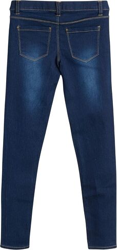 Real Love Girls? Jeggings ? Super Stretch Denim Pull-On Skinny Jeans Leggings (7-16), Light Denim, Size 5 in Saudi Arabia