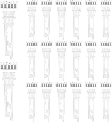 20Pcs Vertical Blind Stem Replacement White Stems for Vertical Window Blind Vertical Window Blind Stem and Gear for Vanes Carrier Vertical Blinds Curtain Accessories in Saudi Arabia
