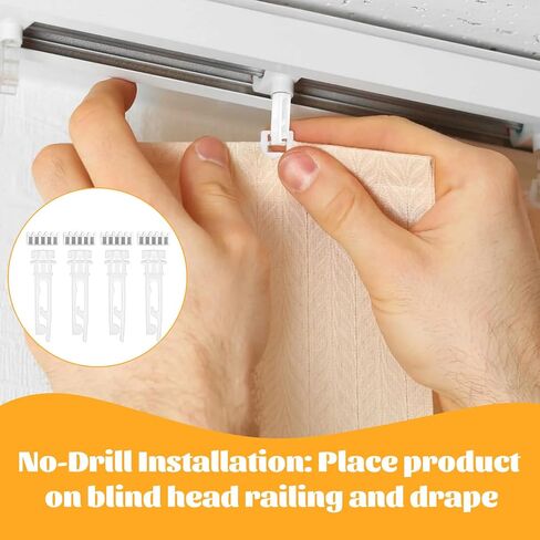20Pcs Vertical Blind Stem Replacement White Stems for Vertical Window Blind Vertical Window Blind Stem and Gear for Vanes Carrier Vertical Blinds Curtain Accessories in Saudi Arabia