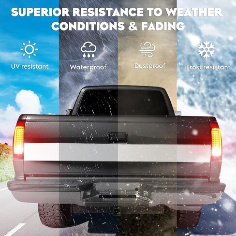 LED Tail Light Assembly Fit for Dodge Ram 1500 Pickup 2007-2008, for Ram 2500/3500 2007-2009 [Factory Halogen Type], Clear Lens LED Tube Rear Brake Lamp Taillight in Kuwait