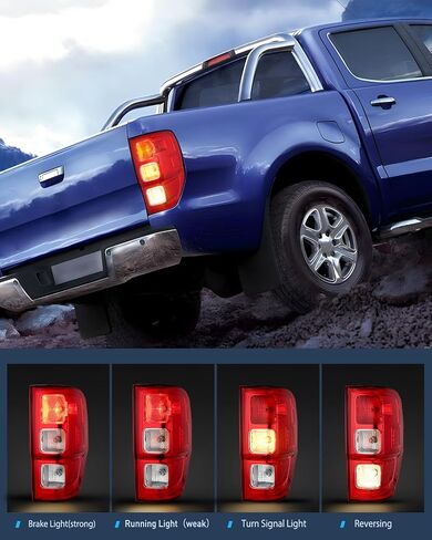 Nilight Taillight Assembly Compatible with Ford Ranger XL 2019 2020 2021 2022 2023 Rear Lamp Replacement OE Style with LED and halogen bulbs Passenger Side in Saudi Arabia