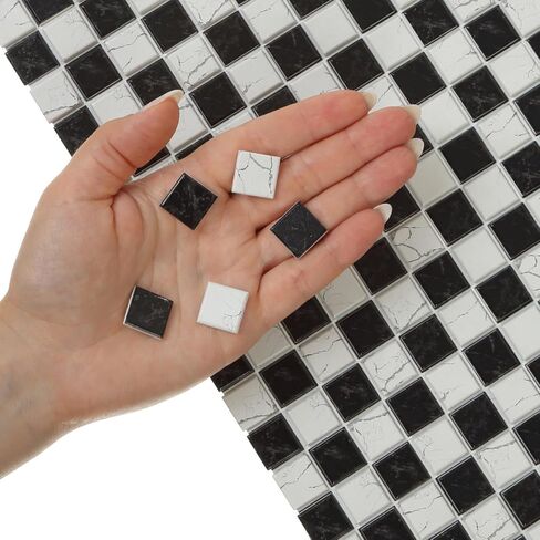 150 pcs, Dollhouse Flooring, 1:12 Scale Doll House Tiles, Miniature Checkerboard Floor, REDUCIO! in Kuwait