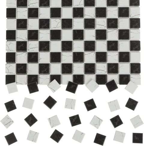 150 pcs, Dollhouse Flooring, 1:12 Scale Doll House Tiles, Miniature Checkerboard Floor, REDUCIO! in Kuwait