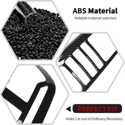 RT-TCZ Carbon Fiber Tail Light Lamp Cover Frame Trim Decoration Exterior Accessories Compatible with Chevrolet Colorado 2014-2021 in Saudi Arabia