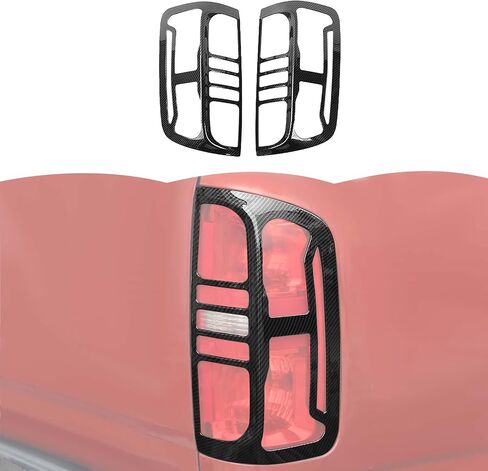 RT-TCZ Carbon Fiber Tail Light Lamp Cover Frame Trim Decoration Exterior Accessories Compatible with Chevrolet Colorado 2014-2021 in Saudi Arabia