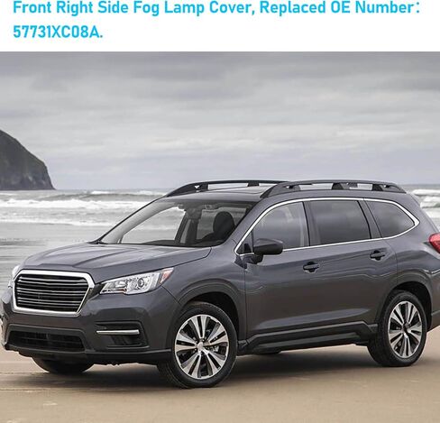 TTCR-II متوافق مع 2019-2022 Subaru Ascent غطاء ضوء الضباب الأمامي، لـ 2019-2022 Subaru Ascent Fog Lamp Bezel Crome Trim Left Side Side استبدال SU1038134 57731XC09A in Kuwait