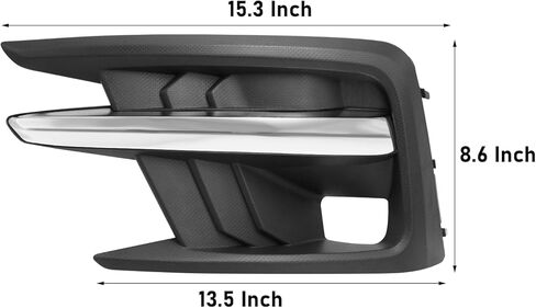 TTCR-II متوافق مع 2019-2022 Subaru Ascent غطاء ضوء الضباب الأمامي، لـ 2019-2022 Subaru Ascent Fog Lamp Bezel Crome Trim Left Side Side استبدال SU1038134 57731XC09A in Kuwait