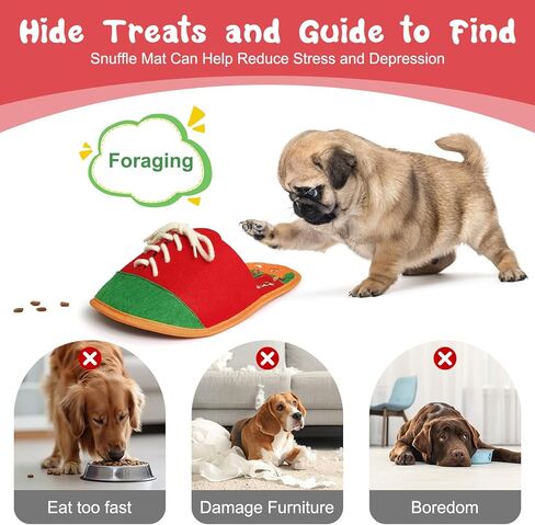 حصيرة سنفل للحيوانات الأليفة للكلاب، حصيرة إطعام قطيفة على شكل جزرة محشوة، حصيرة تغذية للحيوانات الأليفة لإثراء التدريب على الشم والأكل البطيء، تخفيف التوتر، ألعاب ألغاز للكلاب الصغيرة والمتوسطة مع 8 جزرات in Kuwait