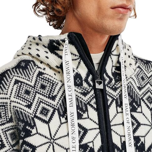 سترة بغطاء للرأس للرجال من Dale of النرويج فيجارد مقاومة للطقس - سترات بغطاء للرأس من الصوف النرويجي بسحاب ومقاوم للماء ومضادة للرياح للرجال in Kuwait