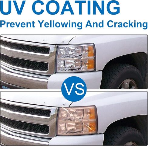No-fogging Headlight Assembly Compatible With 07 08 09 10 11 12 13 Chevy Silverado 1500 / 2500HD / 3500HD & 2014 Old Body Style Passenger And Driver Side in Saudi Arabia