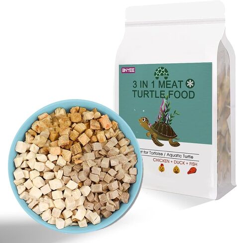 3 in 1 Meat Turtle Food - Chicken & Duck & Fish Meat Natural Freeze Dried Human-Grade Turtle Treats in Saudi Arabia