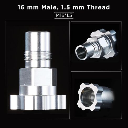 محول مسدس رش نظام طلاء InoKraft M3/8 * 19، 3/8 بوصة ذكر 19 خيط BSP، متوافق مع بنادق رش HVLP كاملة الحجم من Devilbiss Startingline، وSharpe Finex FX1000، وFX2000، وFX3000، وAstro Euro Guns in Kuwait