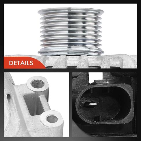 A-Premium Alternator Compatible with BMW E71 X6 2008-2010, 740i 2011-2015, 740Li 2011-2015, L6 3.0L, 12V 230Amp CW 8-Groove Pulley, Replace# TG23C018, 12317573754 in Saudi Arabia