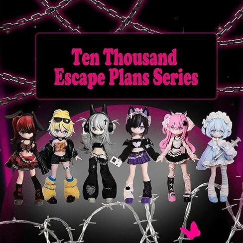 1/12 BJD Dolls Blind Box,Kawaii BJD Dolls Ten Thousand Escape Plan Series 1/12 Ball Jointed Doll Collectable Action Figure for Girls Birthday Party Gift Toys in Saudi Arabia