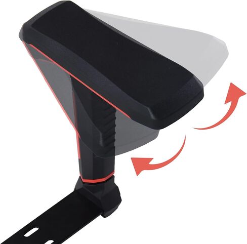 Frassie Height Adjustable Chair Armrest Pair, Gaming Boss Chair Arms Set Replacement 4D (Red) in Saudi Arabia