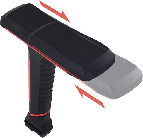 Frassie Height Adjustable Chair Armrest Pair, Gaming Boss Chair Arms Set Replacement 4D (Red) in Saudi Arabia