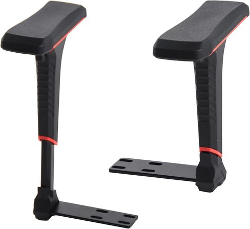 Frassie Height Adjustable Chair Armrest Pair, Gaming Boss Chair Arms Set Replacement 4D (Red) in Saudi Arabia