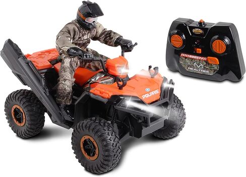 NKOK Realtree بمقياس 1:8 للتحكم في الراديو Polaris Sportsman XP - #81433، مع Turbo Boost & Rider، 2.4 جيجا هرتز RC، Realtree Edge Camouflage، مرخص رسميًا، للأعمار من 6 سنوات فما فوق in Kuwait