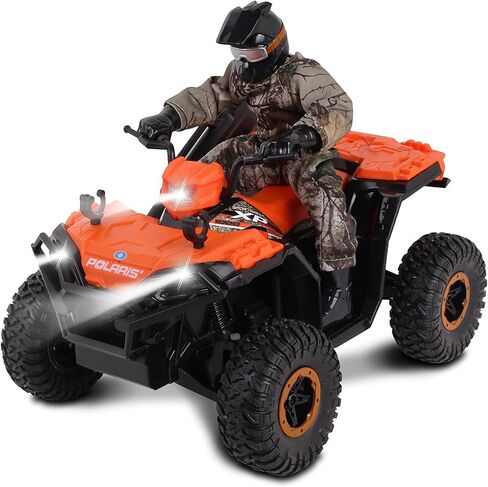 NKOK Realtree بمقياس 1:8 للتحكم في الراديو Polaris Sportsman XP - #81433، مع Turbo Boost & Rider، 2.4 جيجا هرتز RC، Realtree Edge Camouflage، مرخص رسميًا، للأعمار من 6 سنوات فما فوق in Kuwait