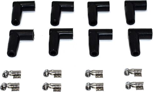 A-Team Performance - Silicone High Performance Spark Plug Wire Set Universal Fit V8 V6 Plus Coil Wire - Compatible with Buick Cadillac Chevy GMC Ford Mopar Oldsmobile Pontiac 8.0mm (Red) in Kuwait