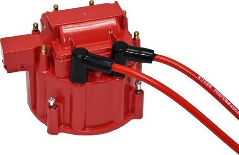 A-Team Performance - Silicone High Performance Spark Plug Wire Set Universal Fit V8 V6 Plus Coil Wire - Compatible with Buick Cadillac Chevy GMC Ford Mopar Oldsmobile Pontiac 8.0mm (Red) in Kuwait