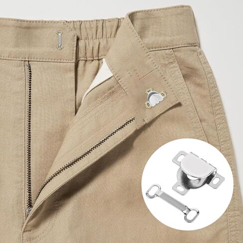 40 Sets Hook and Eye Closures Hook and Eye Sewing Closure Set,for Trousers Skirt Dress Bra Sewing,Stainless Steel Sewing Hook and Bar Fasteners for DIY Crafting in Saudi Arabia