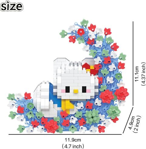 5-Sets 3D Cartoon Building Blocks Toys Kawaii Anime Figure Puzzles Model, Mini Cute Building Block Toys Kit Gifts for Adults and Kids. (Black) in Saudi Arabia