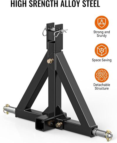 جهاز استقبال وصلة ربط المقطورة ذو 3 نقاط، ملحق وصلة قطر 2 بوصة للجرارات من الفئة 1، قضيب سحب محرك جرار عالي التحمل متوافق مع BX، كوبوتا، جون ديري، نورتراك، كيوتي، يانمار in Kuwait