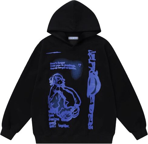 Aelfric Eden Women's Hoodies Y2k Long Sleeve Oversized Sweatshirt Trendy Preppy Clothes in Saudi Arabia