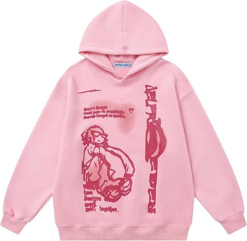 Aelfric Eden Women's Hoodies Y2k Long Sleeve Oversized Sweatshirt Trendy Preppy Clothes in Saudi Arabia