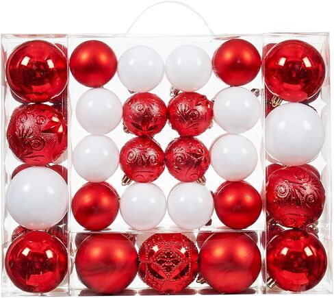 87-Pack Shatterproof Christmas Ball Ornaments Set, Christmas Tree Decorations with Hand-held Gift Package for Xmas Tree Holiday Wedding Party, Baby Blue in Saudi Arabia