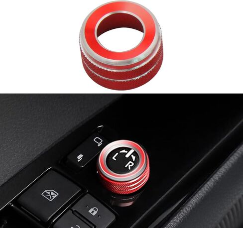 for Toyota Corolla Seden/Hybrid/Hatchback/Cross 2022 2023 2024 2025 Air Conditioner, Mirror Knob Cover, Start Button Trim Ring(red) in Saudi Arabia