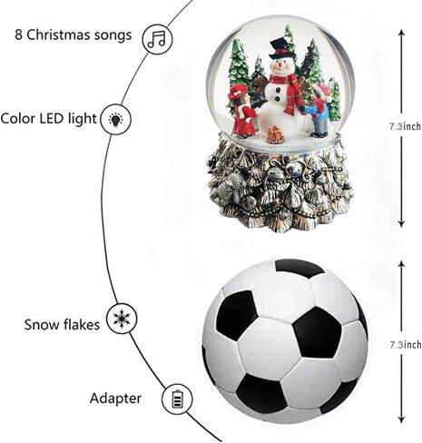 S/4 Christmas Snow Globe, Train and Santa Claus and Snowman Snowglobes Figurines, Snow Globes，Santa Snow Globe, Christmas Snow Globes, Christmas Decor in Saudi Arabia