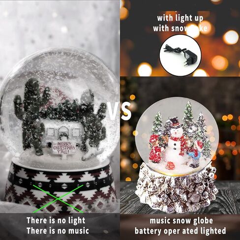 S/4 Christmas Snow Globe, Train and Santa Claus and Snowman Snowglobes Figurines, Snow Globes，Santa Snow Globe, Christmas Snow Globes, Christmas Decor in Saudi Arabia