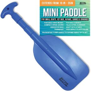 Boat Paddle Telescoping Plastic Collapsible Oar Kayak Jet Ski Tube Rafting and Miniature Mini Canoe Paddles Small Tubing Floats Oars Row and Safety Boat Accessories for Kids and Adults